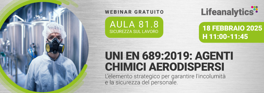 AULA 81.8 - UNI EN 689:2019: esposizione agenti chimici aerodispersi