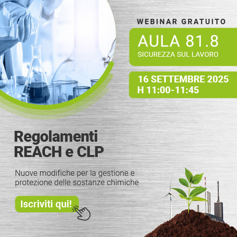 Immagine di un tecnico di laboratorio che usa strumenti di analisi chimica, simbolo del webinar gratuito webinar EHS di Lifeanalytics sui regolamenti REACH e CLP, in programma il 16 settembre, organizzato nell'aula virtuale 81.8 sulla sicurezza sul lavoro