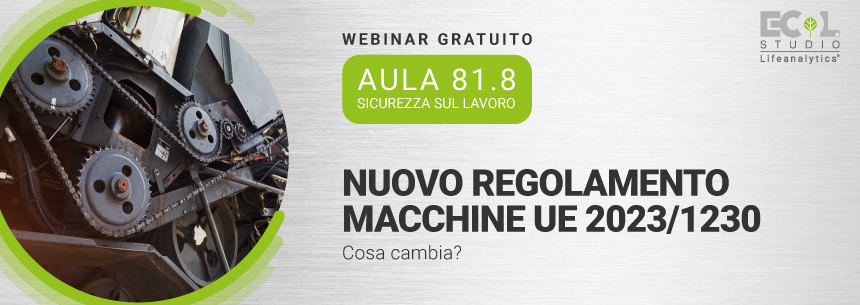 Nuovo Regolamento Macchine UE 2023/1230