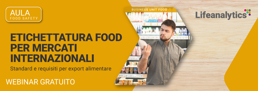 Etichettatura food per mercati internazionali