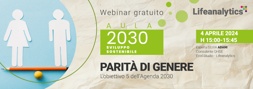 Webinar Aula 2030 - Parità di genere l'obiettivo 5 dell'Agenda 2030