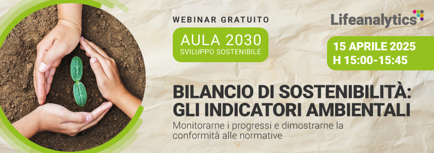 Aula 2030-Bilancio di sostenibilità: gli indicatori ambientali