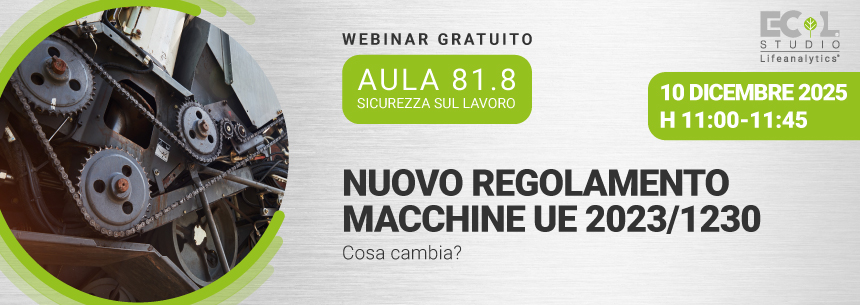 Immagine di catene, ruote e ingranaggi meccanici one, simbolo del webinar EHS di Lifeanalytics sul nuovo regolamento macchine UE 202