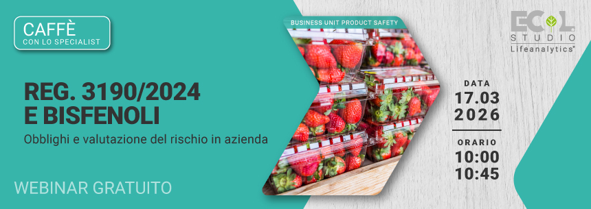 Immagine di alcune vaschette di plastica trasparente contenenti fragole, simbolo del webinar gratuito PRODUCT SAFETY che tratta la tematica del Reg. 3190/2024 e bisfenoli e obblighi e valutazione del rischio in azienda