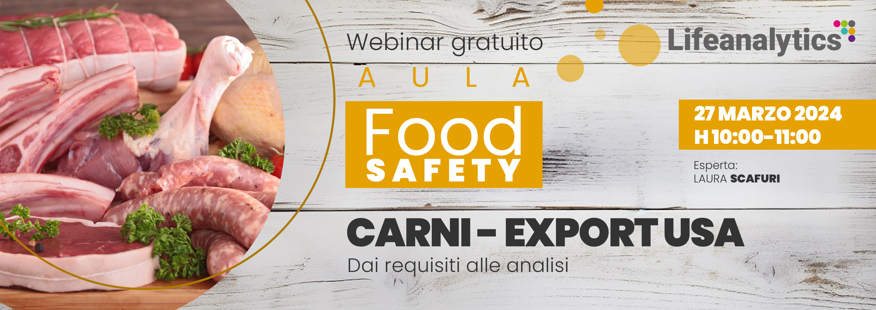 AULA Food Safety - Carni - Export USA. Dai requisiti alle analisi