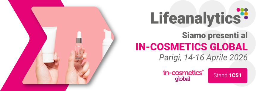Immagine che promuove la fiera In-cosmetics global della business unit cosmetic and medical device che si terrà a Parigi il 14-16 a