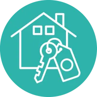 Chiavi e casa, simbolo del mercato società di immobili in cui Lifeanalytics offre servizi nell’ambito delle strutture e dell’edilizia civile per garantire un’assistenza specializzata per la pianificazione ed esecuzione di interventi di monitoraggi e diagnostica strutturale.